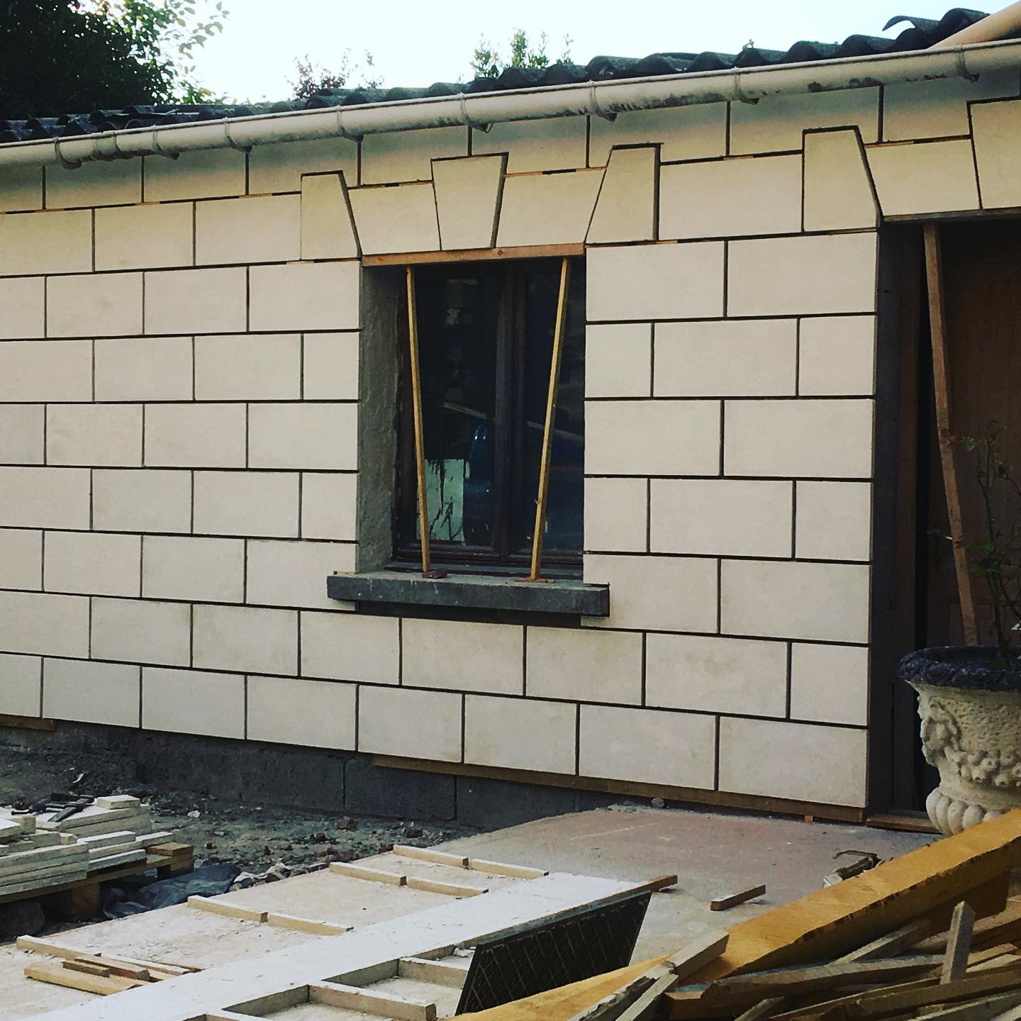 Mur après rénovation